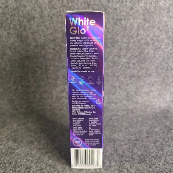 White Glo Purple Tooth Toner Whitening Serum Instant Colour Corrector New - Picture 4 of 4